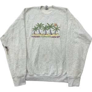 Vintage Vacation Destination Florida Beach Crewneck Sweatshirt(XL)